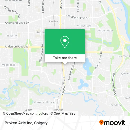 Broken Axle Inc map