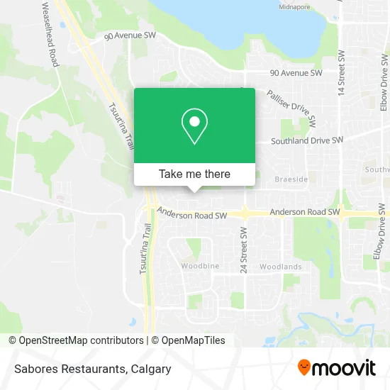 Sabores Restaurants map