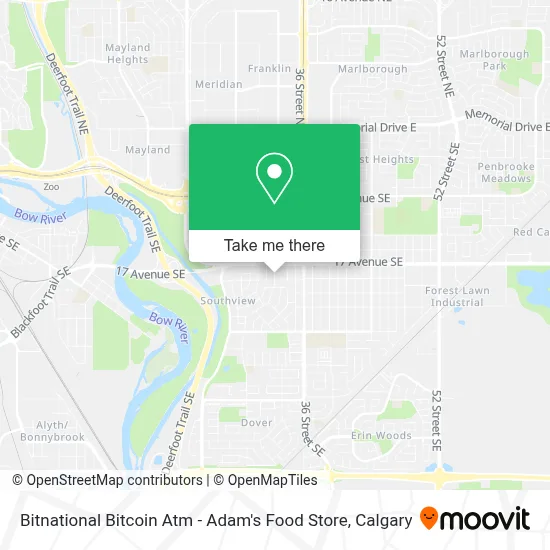 Bitnational Bitcoin Atm - Adam's Food Store map