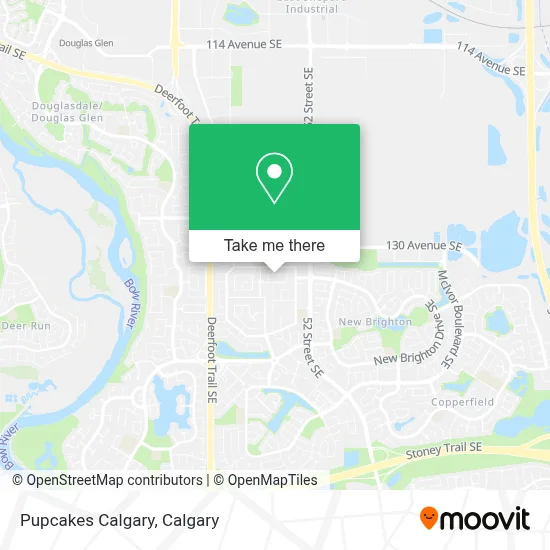 Pupcakes Calgary map