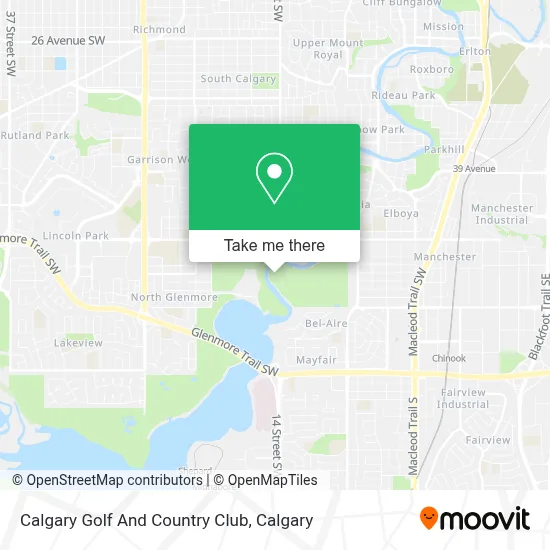 Calgary Golf And Country Club map