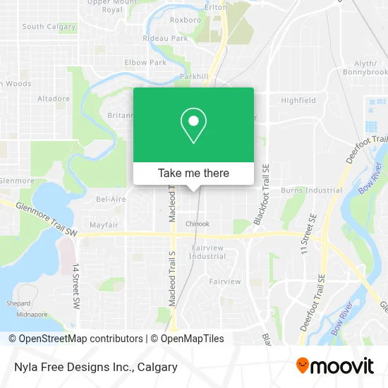 Nyla Free Designs Inc. map