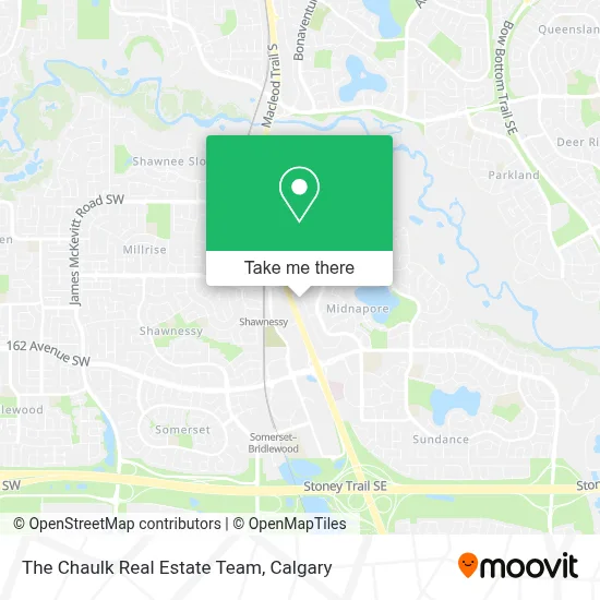 The Chaulk Real Estate Team map