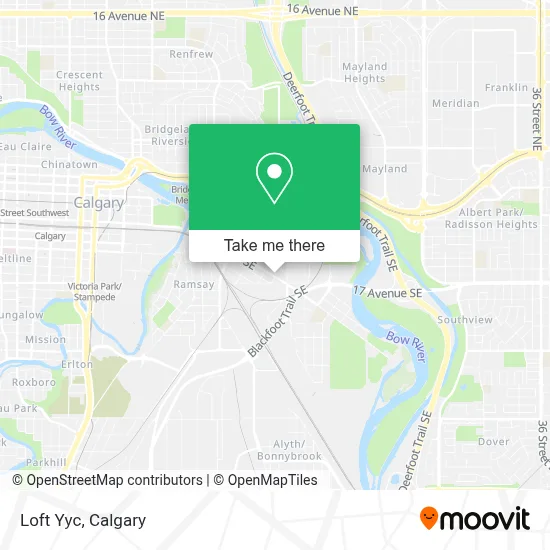 Loft Yyc map