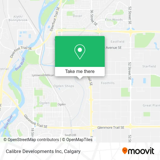 Calibre Developments Inc map