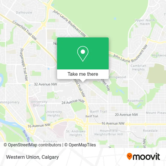 Western Union map