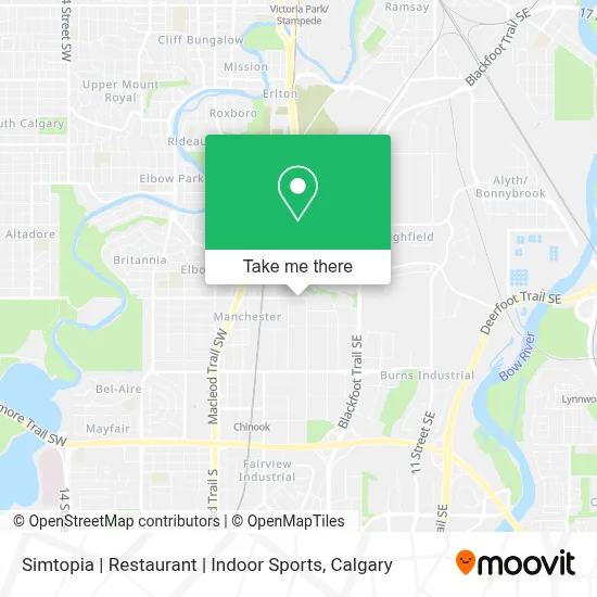 Simtopia | Restaurant | Indoor Sports map