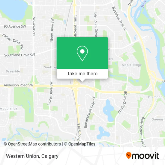 Western Union map