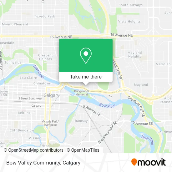 Bow Valley Community map