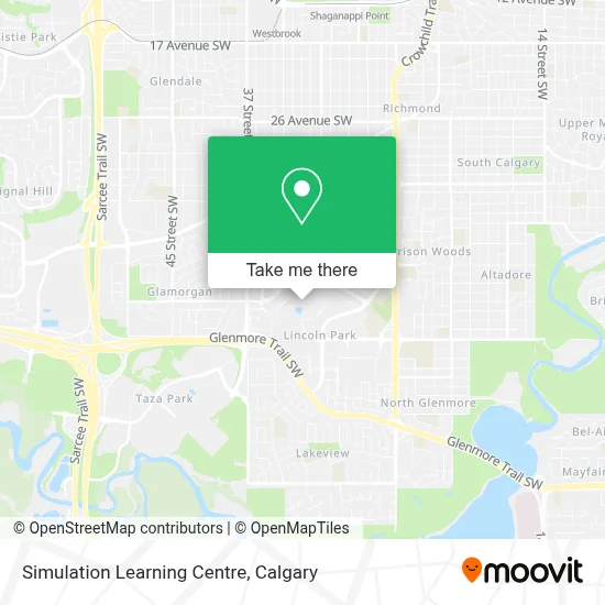Simulation Learning Centre map