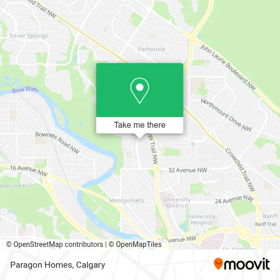 Paragon Homes map