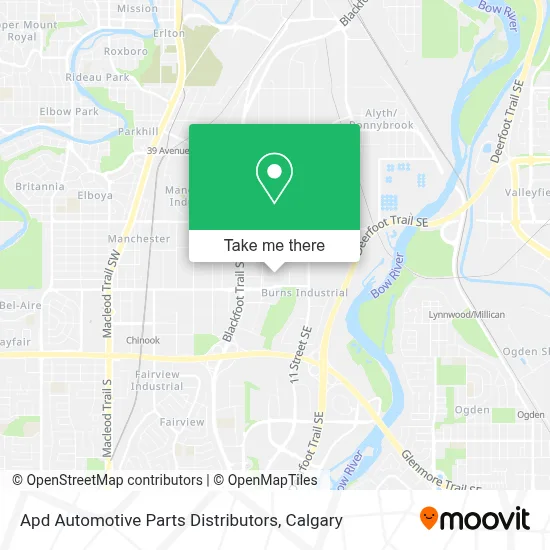 Apd Automotive Parts Distributors map