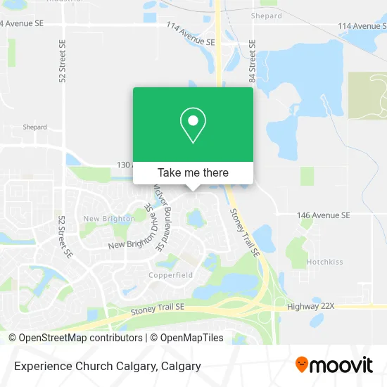 Experience Church Calgary map