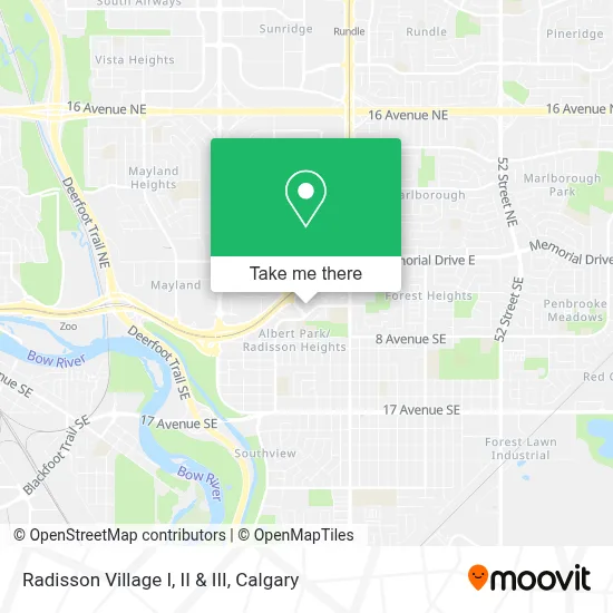 Radisson Village I, II & III map