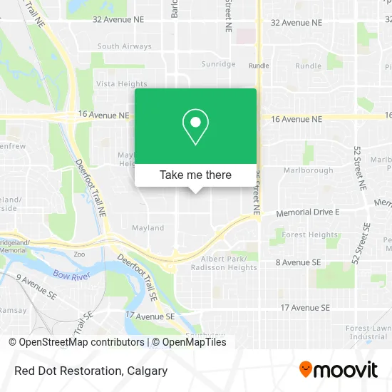 Red Dot Restoration map