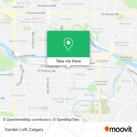 Garden Loft map