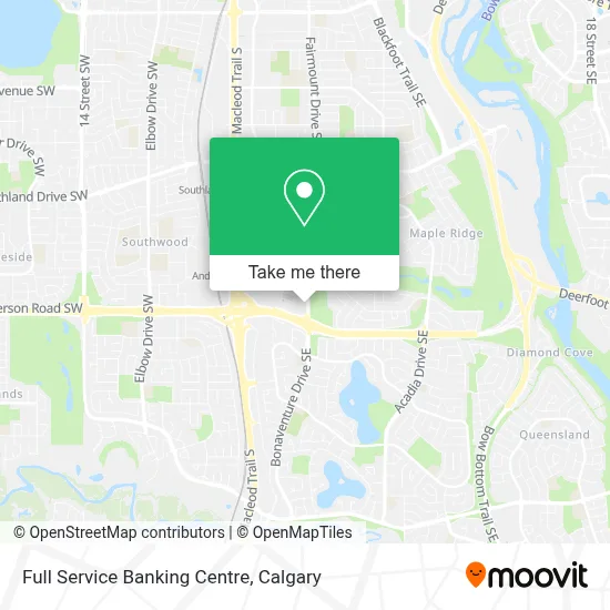 Full Service Banking Centre map