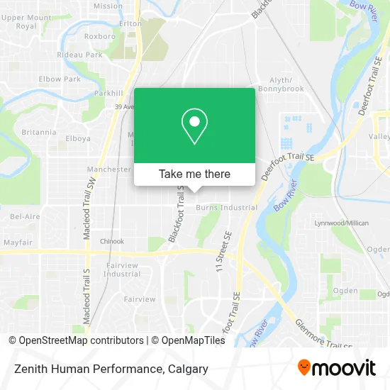 Zenith Human Performance map