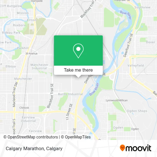 Calgary Marathon map