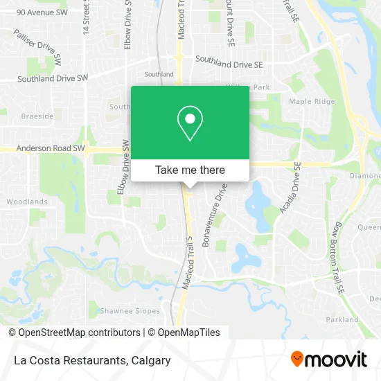 La Costa Restaurants map
