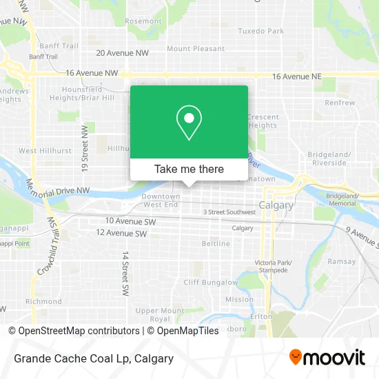 Grande Cache Coal Lp map