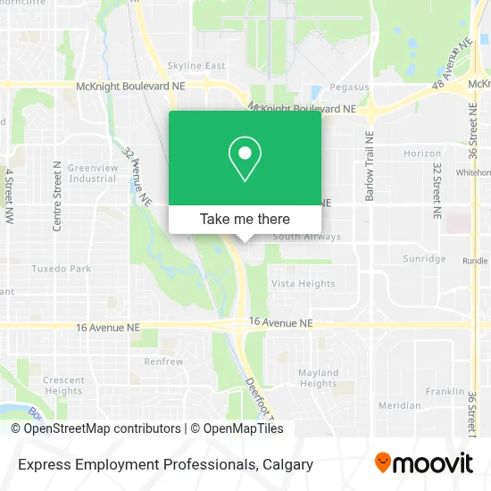 Express Employment Professionals map