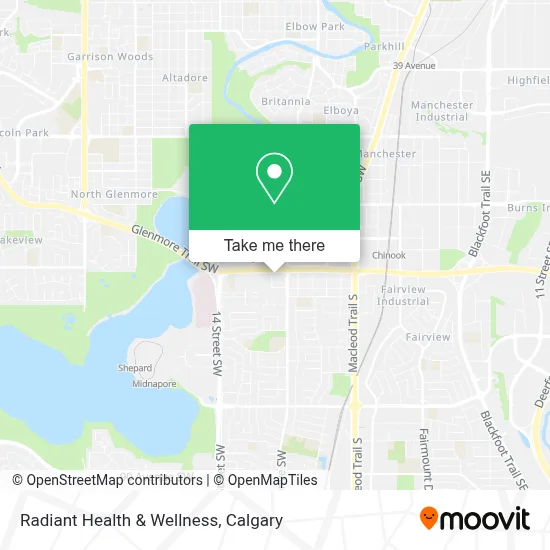Radiant Health & Wellness map
