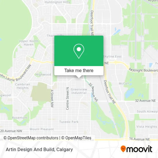 Artin Design And Build map