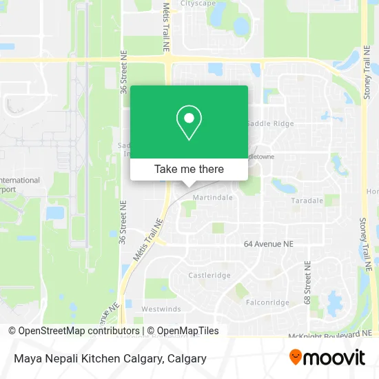 Maya Nepali Kitchen Calgary map