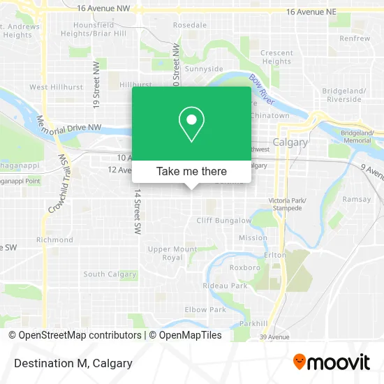 Destination M map