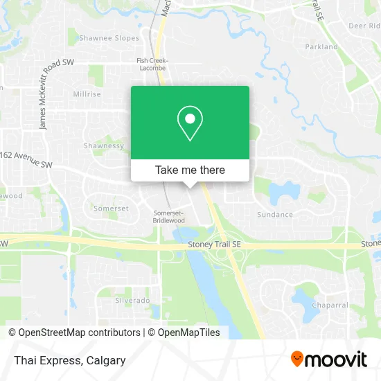 Thai Express map