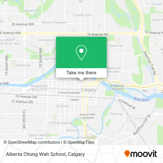 Alberta Chung Wah School map