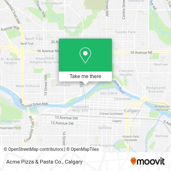 Acme Pizza & Pasta Co. map