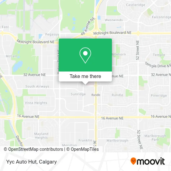 Yyc Auto Hut map