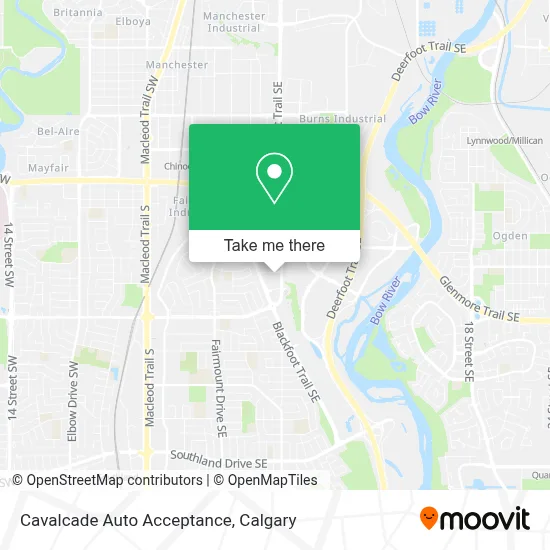 Cavalcade Auto Acceptance map