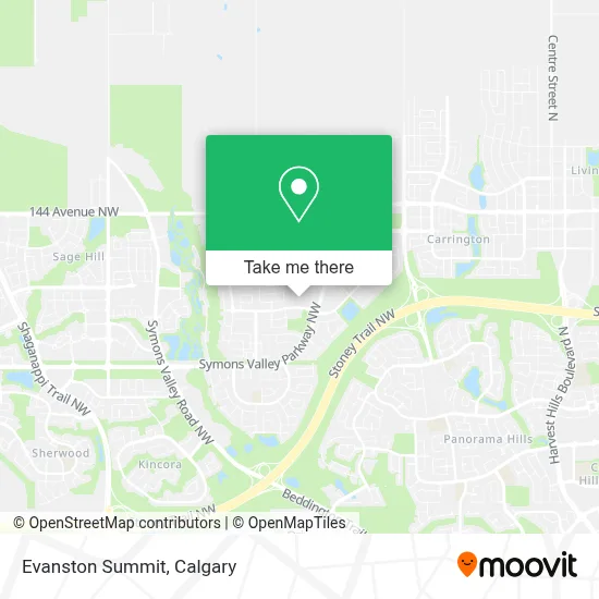 Evanston Summit map
