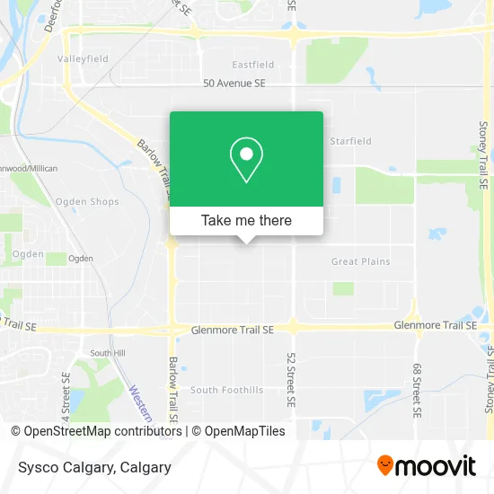 Sysco Calgary map