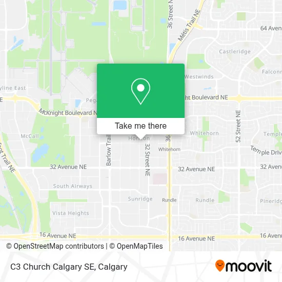 C3 Church Calgary SE map