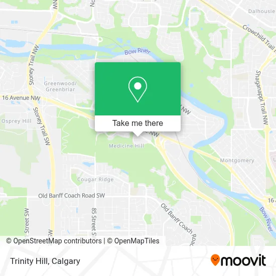 Trinity Hill map