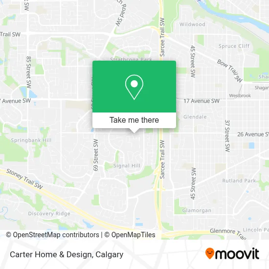 Carter Home & Design map