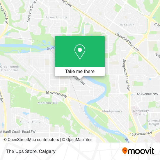 The Ups Store map