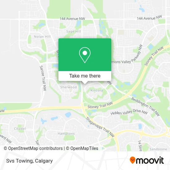 Svs Towing map