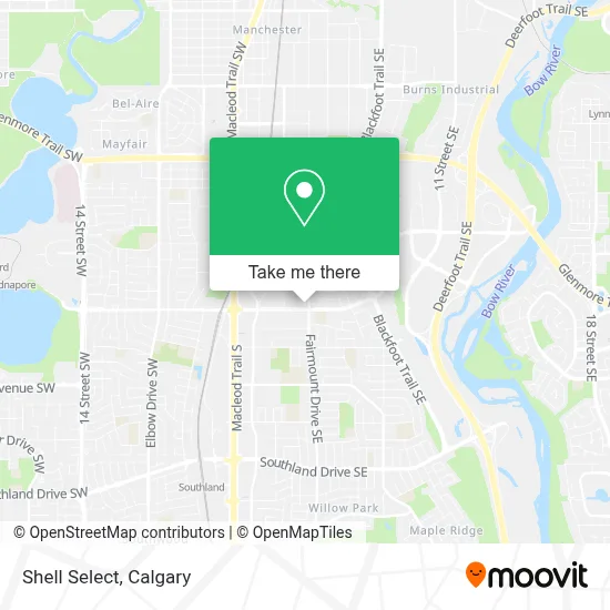 Shell Select map