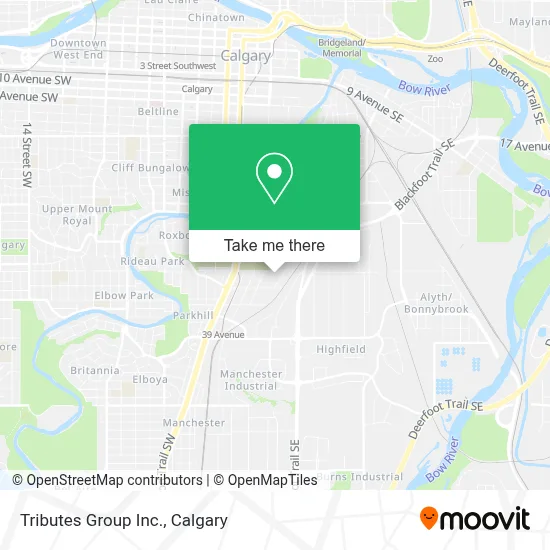 Tributes Group Inc. map