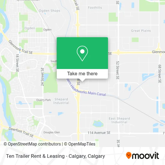 Ten Trailer Rent & Leasing - Calgary map