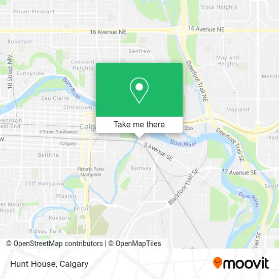 Hunt House map