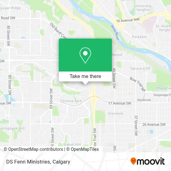 DS Fenn Ministries map
