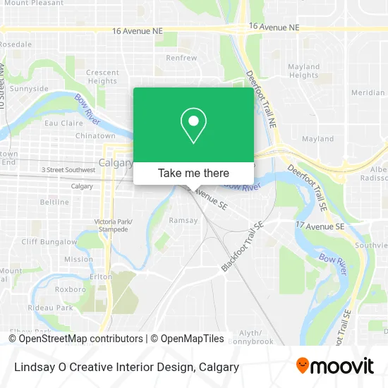 Lindsay O Creative Interior Design map