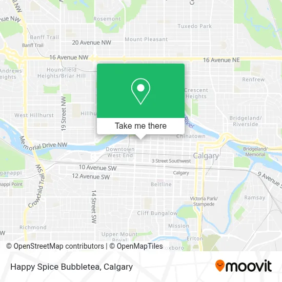 Happy Spice Bubbletea map