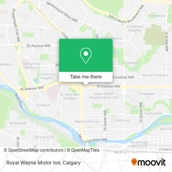 Royal Wayne Motor Inn map